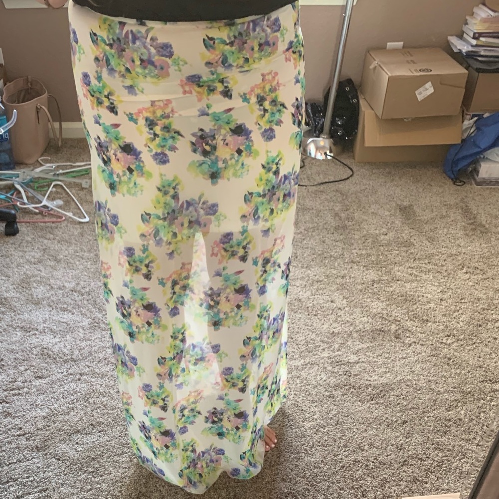 ✨ Floral Slit Maxi Skirt {PROMO ITEM}